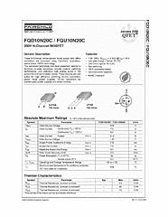 DataSheet FQU10N20C pdf